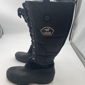 HKM Valencia Black Riding Boots Womens Knee High Boots Sherpa Lined UK Size 43